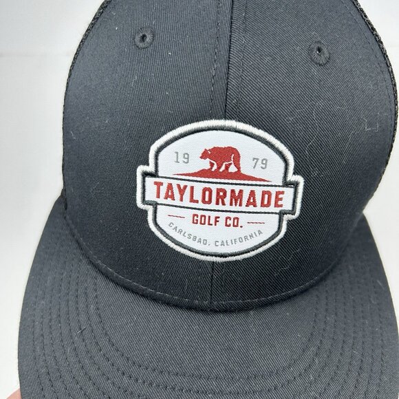 TaylorMade Golf Co Carlsbad California Red Bear Snapback Trucker Hat Cap - Picture 8 of 8